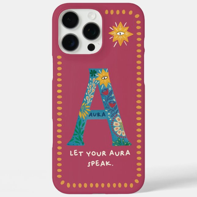 A Monogram Phone Case – Let Your Aura Speak  (Back)