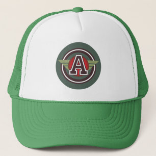 "A" Monogram Trucker Hat