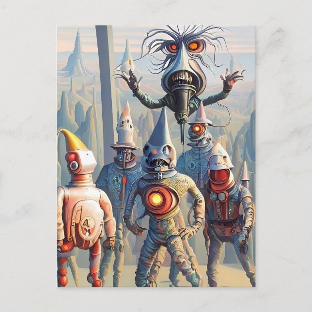 A Monster Scenario Up For Debate Holiday Postcard (Front)