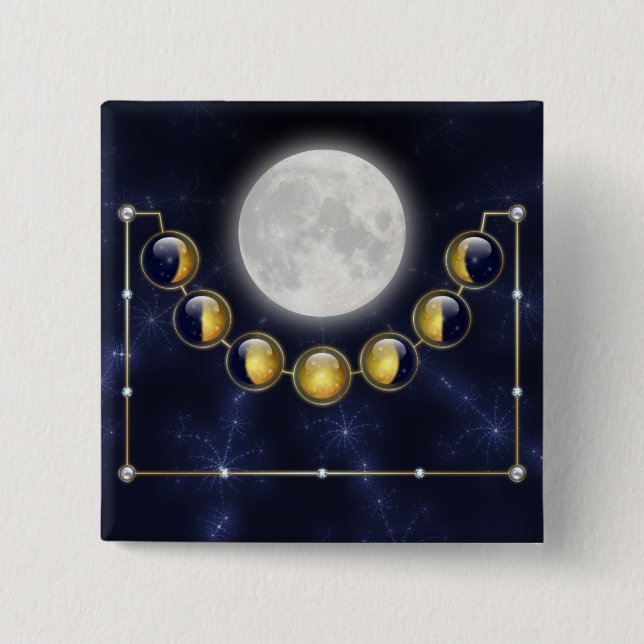 A Month in the Life of the Moon Button (Front)