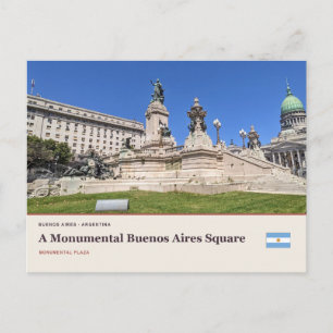 A Monumental Buenos Aires Square Postcard