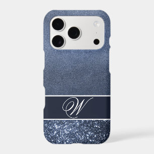 A MOODY BLUE , EDITABLE MONOGRAM