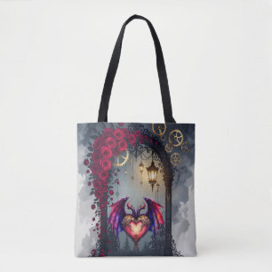 A Moonlit Invitation –Love Turns the Gears of Time Tote Bag