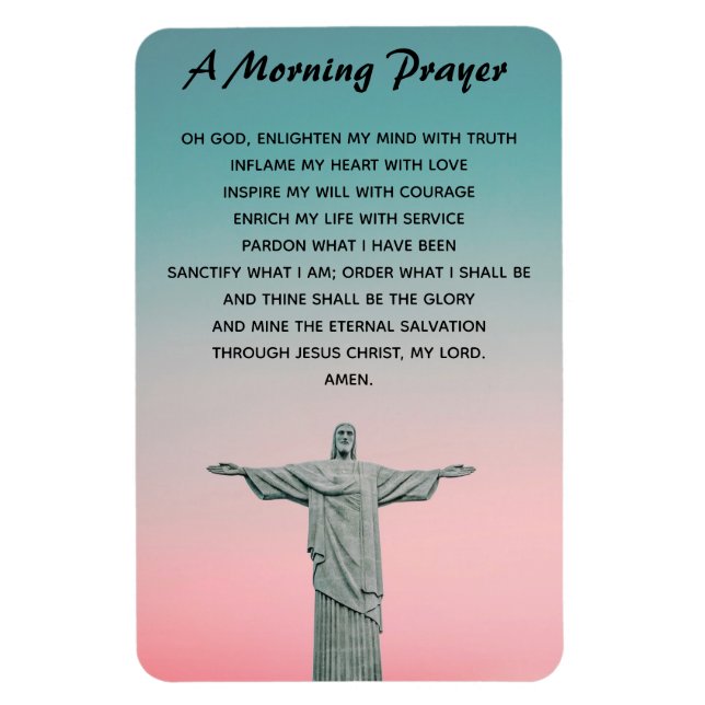A Morning Prayer Magnet (Vertical)