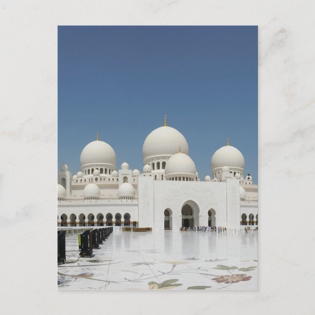 A Mosque in Abu Dhabi Postcard (Front)