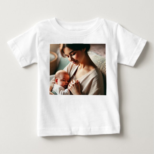 A Mother Cuddling Her Baby T-Shirt (Front)