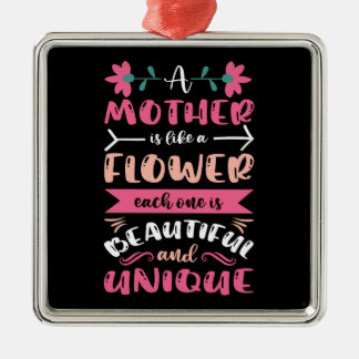 A Mother Is Like A Flower Metal Tree Decoration