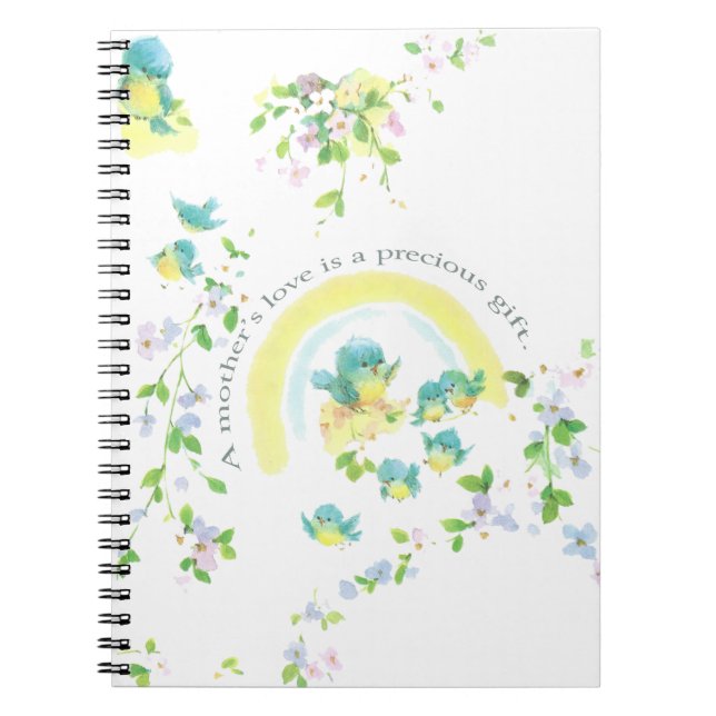 A Mother’s Love Is A Precious Gift Spiral Notebook (Front)