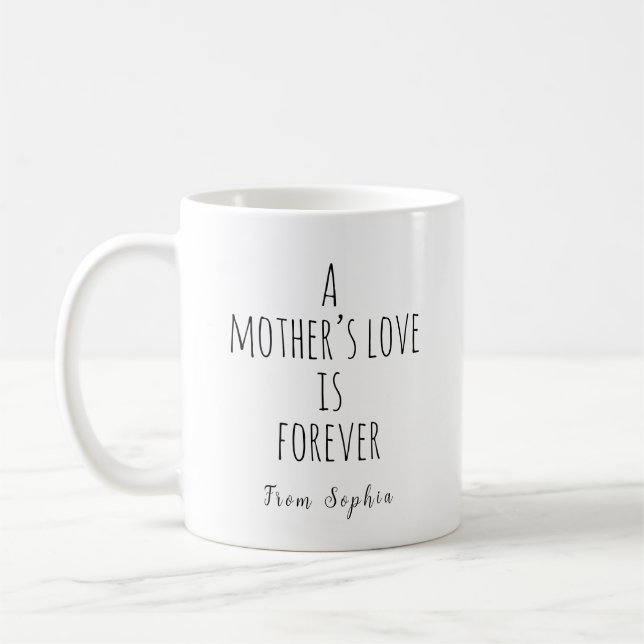 A Mother’s Love is Forever Coffee Mug (Left)