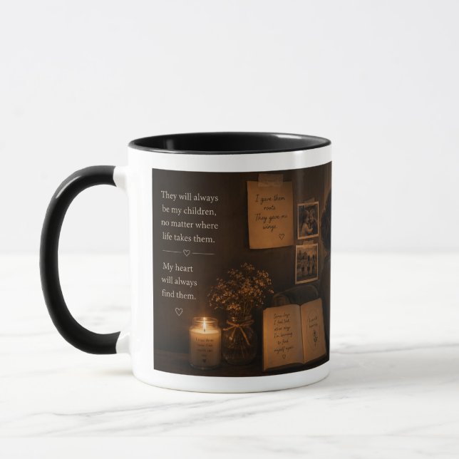 A Mother’s Love Never Leaves Mug (Left)