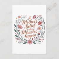 A Mother's Belief Makes Miracles Happen