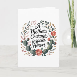A Mother's Courage Inspires Heroes Holiday Card