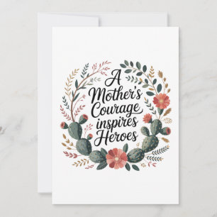 A Mother's Courage Inspires Heroes Holiday Card
