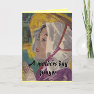 A MOTHERS DAY PRAYER card