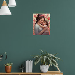 A Mother's Embrace - Mother & Daughter Poster