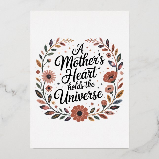 A Mother's Heart Holds The Universe (Front)