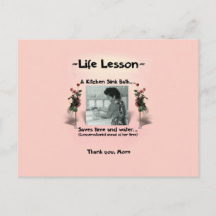 A Mother's Life Lesson #2 Postcard