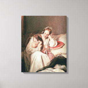 A Mother's Love, 1839 Canvas Print