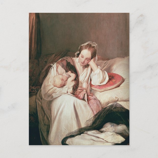 A Mother's Love, 1839 Postcard (Front)