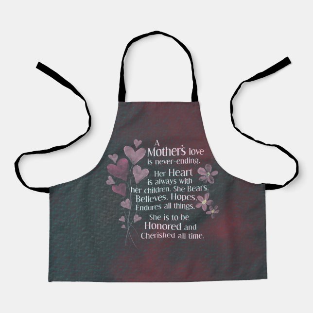 A mother's love  apron (Front)