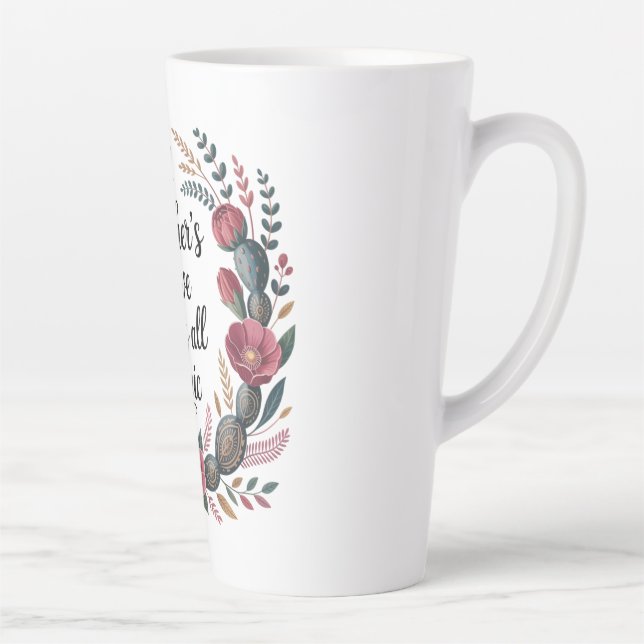 A Mother's Love Defies All Logic Latte Mug (Right)