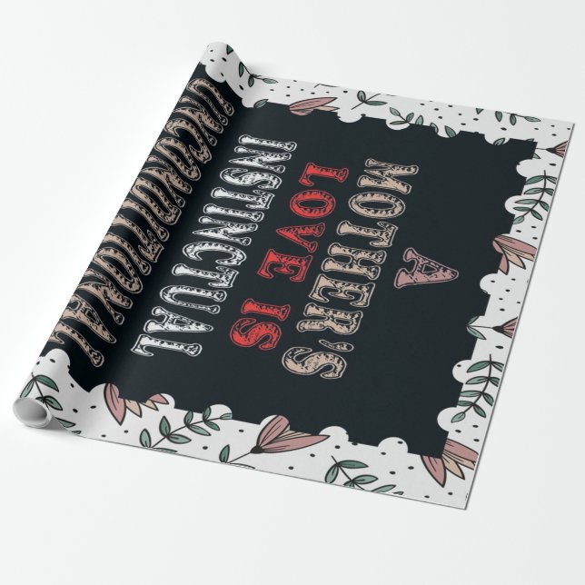 A Mother's Love Is Instinctual Unconditional Wrapping Paper (Unrolled)