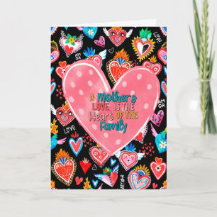 A Mother's Love is the Heart of the Family Card