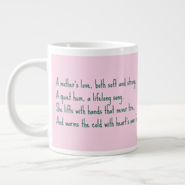 A Mother's Love  Large Coffee Mug (Left)