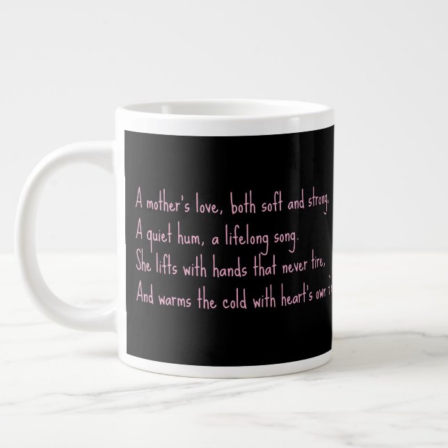 A Mother's Love  Large Coffee Mug (Left)