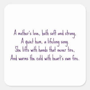 A Mother's Love  Square Sticker