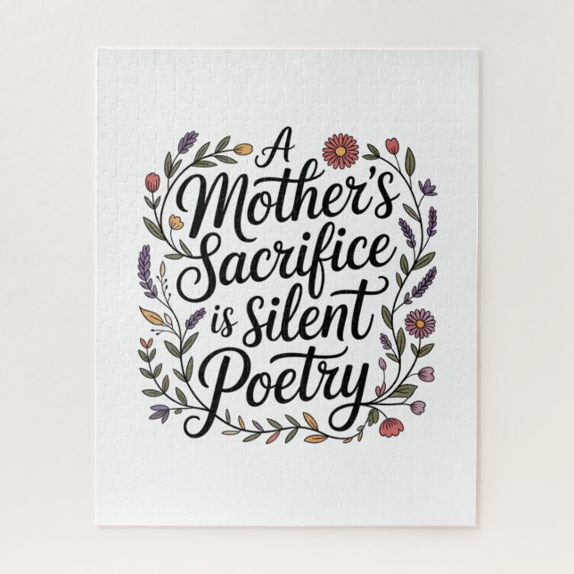 A Mother's Sacrifice Is Silent Poetry Jigsaw Puzzle (Vertical)