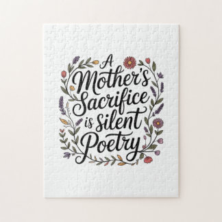 A Mother's Sacrifice Is Silent Poetry Jigsaw Puzzle