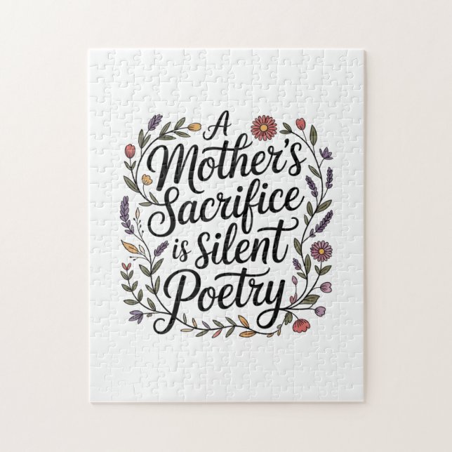 A Mother's Sacrifice Is Silent Poetry Jigsaw Puzzle (Vertical)