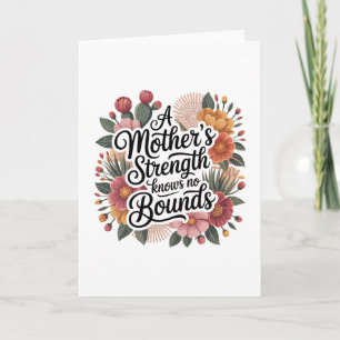 A Mother's Strength Knows No Bounds Holiday Card