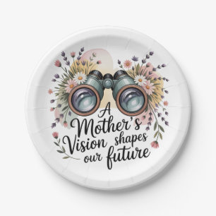 A Mother's Vision Shapes Our Future Paper Plate