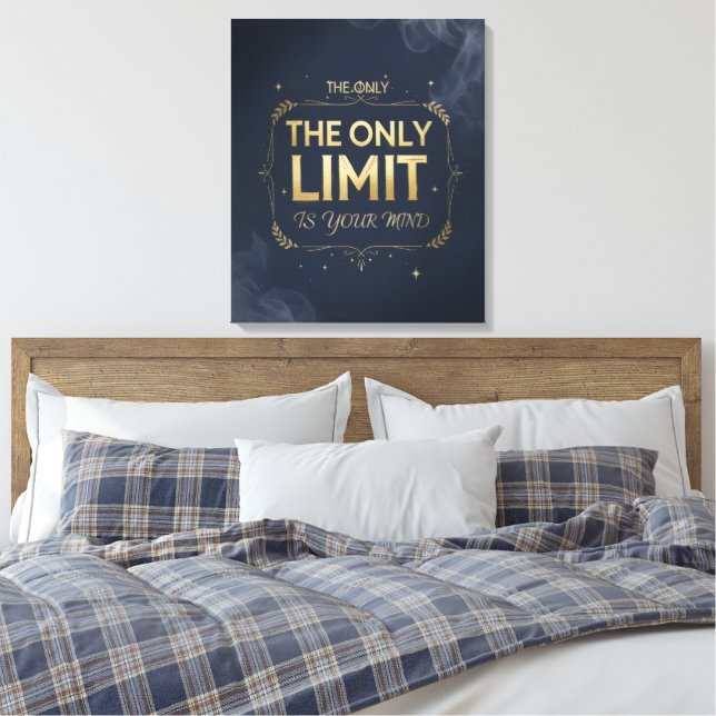 A motivational artwork for work and success canvas print (Insitu(Bedroom))