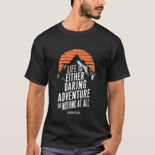 A Motivational Quote by Helen Keller Tshirt Design