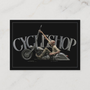 A motorcycle business card