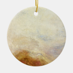 A Mountain Scene, Val d’Aosta – Joseph Mallord... Ceramic Tree Decoration