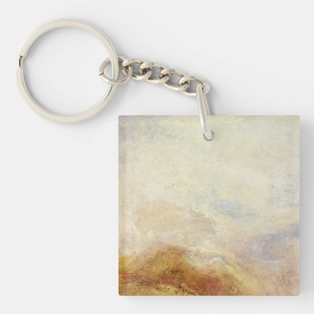 A Mountain Scene, Val d’Aosta – Joseph Mallord... Key Ring (Front)