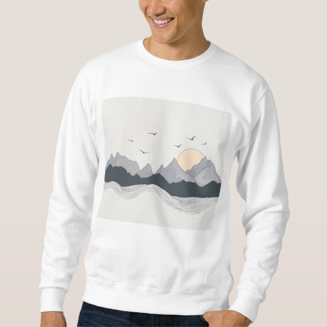 a mountain t-shirt sweatshirt (Front)