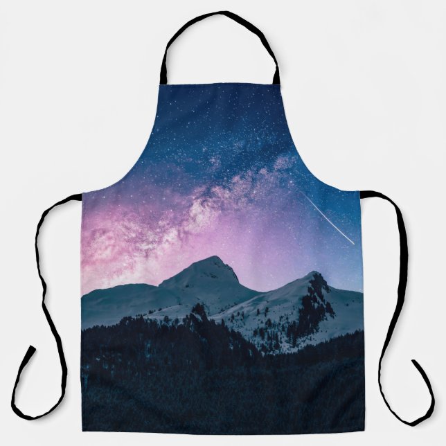 A mountain with a beautiful skymountain,night,snow apron (Front)