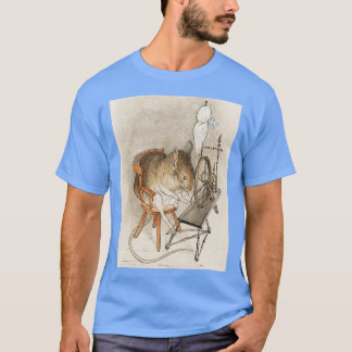 A Mouse on his Spinning Wheel by Beatrix Potter T-Shirt