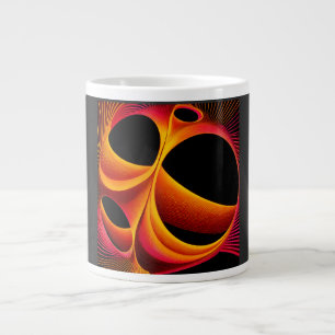 A Much Manipulated Mandelbrot Fractal Square Large Coffee Mug