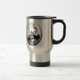 A mug! drink serious camp! travel mug