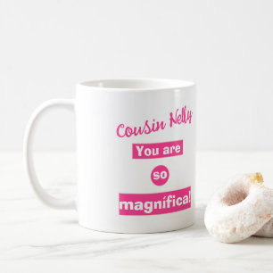 A mug for cousin in Portuguese language