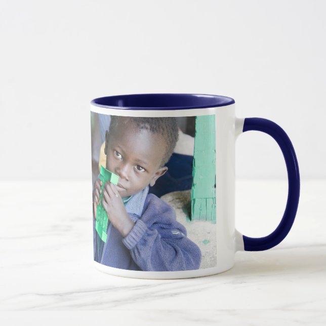 A mug to help AIDS orphans (Right)