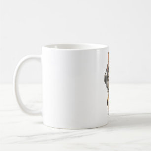 A mug with a mysterious rabbit on it