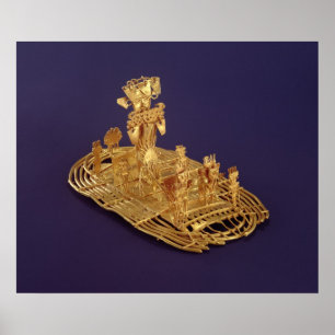 A Muisca votive figurine  depicting Poster