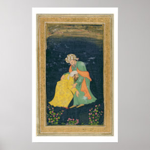 A Mullah bowing down to a man in Iranian dress who Poster